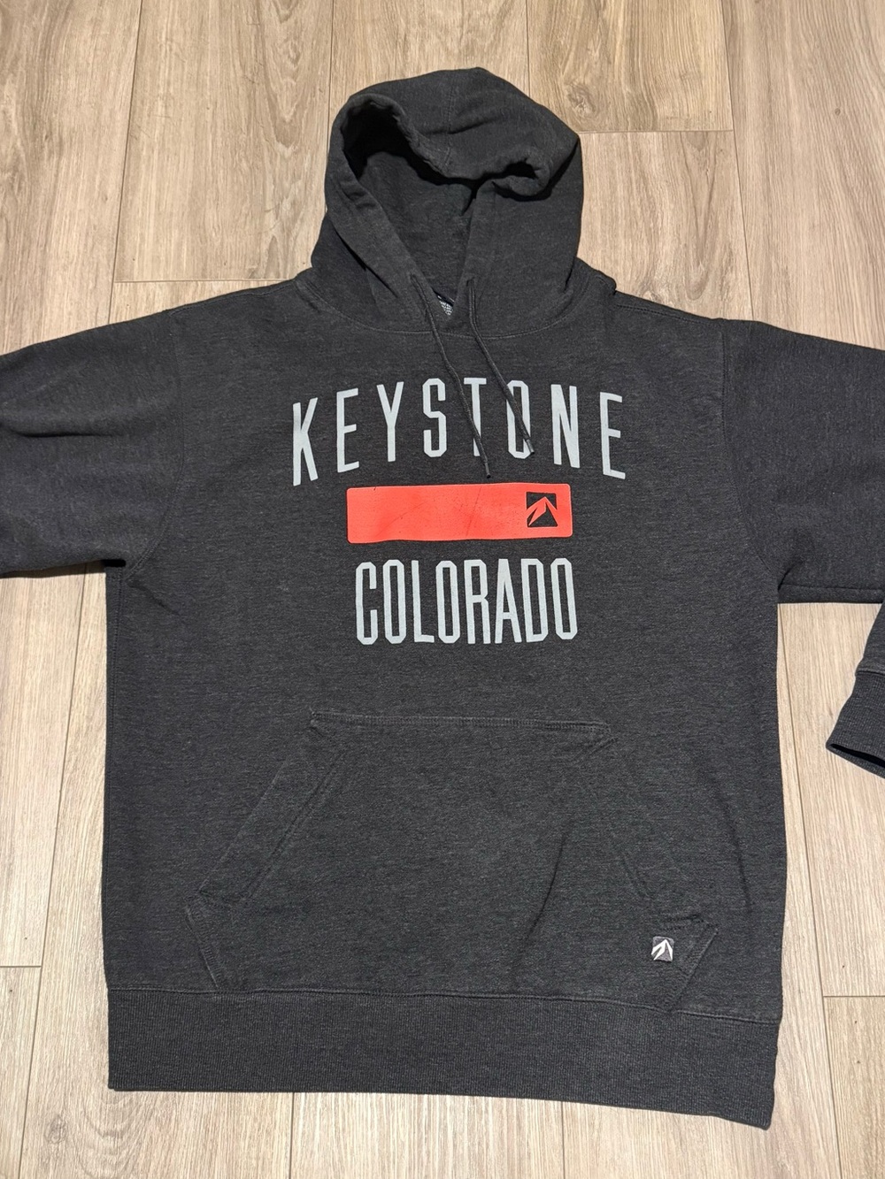 Colorado Men's gray Hoodie with Red Accent